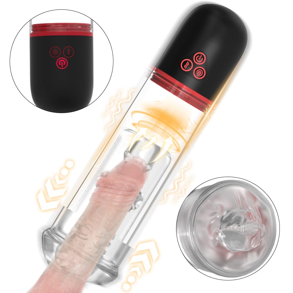 S Hande S-HANDE Male Masturbator - Vibrating Suction, Realistic Design, Soft TPE